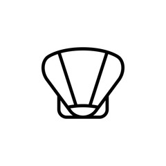 Seashell, travel, sea icon. Element of travel icon. Thin line icon