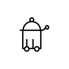 Obraz premium Room service, hotel icon. Element of travel icon. Thin line icon