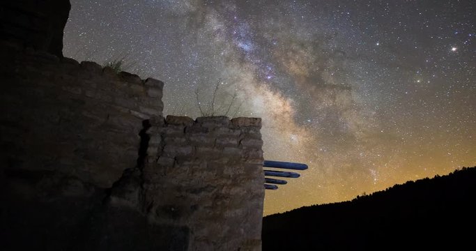 Milky Way Night Sky Native Ruins Fort Ancestral