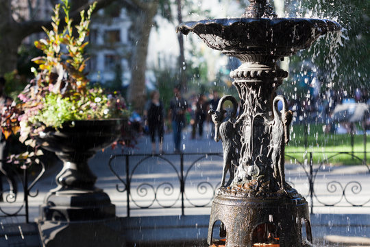 Madison Square Park Fountain Detail.