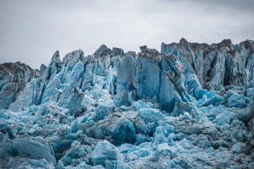 clear blue glaciers