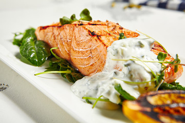 Salmon Grill Steak