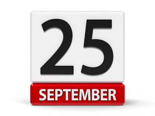 Cubes calendar 25th September