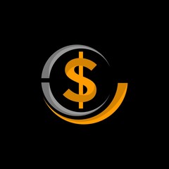 Money Currency Symbolic Creative Icon Logo Design Template Element Vector Illustration