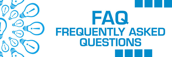 FAQ - Frequently Asked Questions Blue Bulbs Circular Horizontal 