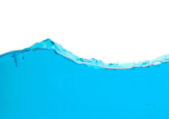Water Splash or water wave with bubbles of air on the background. simple website banner