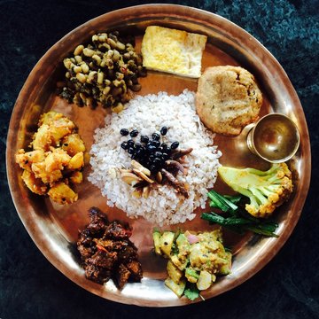 Nepalese food set
