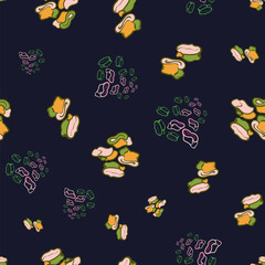 Abstract geometric seamless pattern