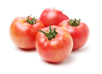 fresh tomato isolated on white background