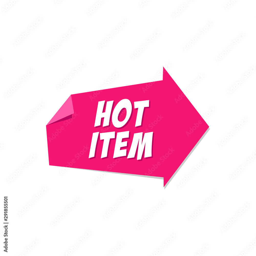 Canvas Prints pointing folded paper hot item label