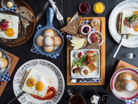 Portland Oregon Brunch Stock Photo