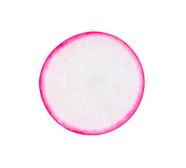 radish isolated on white background