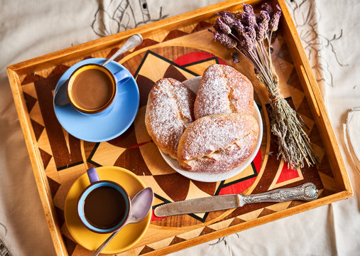 Homemade cakes for breakfast