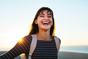 Portrait of a happy teenager.