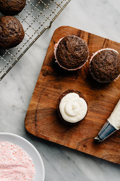 Peppermint Chocolate Whoopie PIe