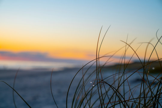 Morning light at sunrise at beach
