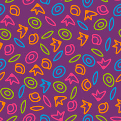 Seamless pattern with abstract pattern.Vector image Can be used for textile, stationary, backgrounds and wallpaper.