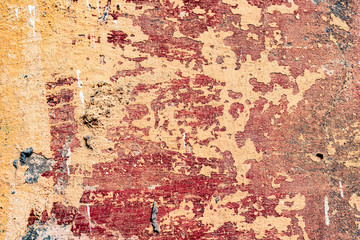 Texture of a concrete wall with cracks and scratches which can be used as a background