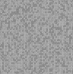 Gray knit texture seamless pattern. Knitted realistic background. Christmas Knitted background for banner, site, card, wallpaper. Woolen cloth. Vector Illustration.