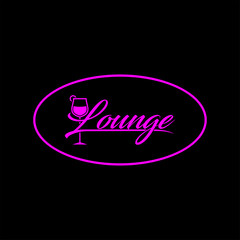 Bar lounge sign vector
