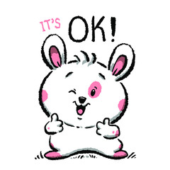 cartoon cute bunny illustration mood graphic design