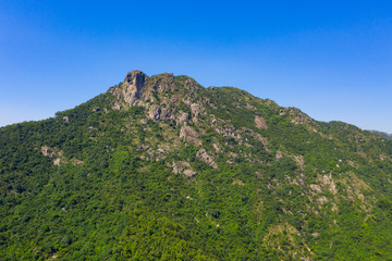 Lion rock mountain in Hong Kong