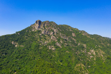 Fototapeta na wymiar Lion rock mountain in Hong Kong
