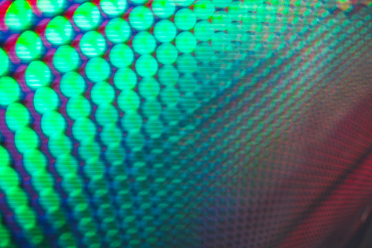 Wall of abstract colorful lights