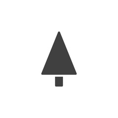 Fototapeta premium Christmas tree vector icon. filled flat sign for mobile concept and web design. Fir tree glyph icon. Symbol, logo illustration. Vector graphics