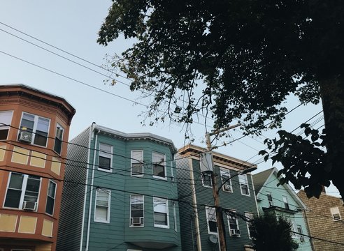 Old Row Houses in Boston