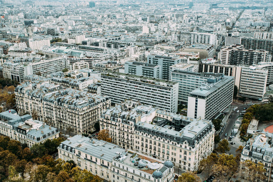 View from the Eiffel Tower in Paris, France