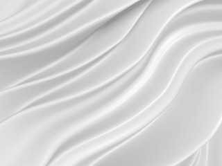 Abstract white background with waves