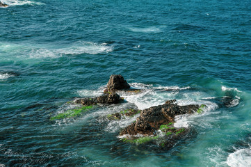 rocks in sea