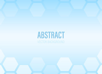 hexagon shape for background wallpaper with blue soft color gradient and modern style - vector