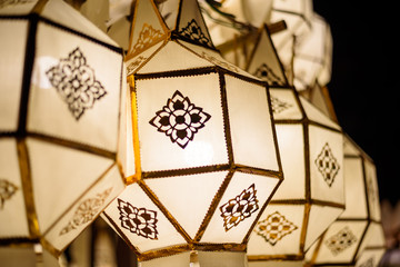 Colorful International Lanterns Festival  , Chiang Mai ,Thailand