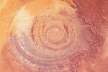 The surface of the planet Jupiter, with a large spot, background texture. Elements of this image were furnished by NASA © Artsiom P