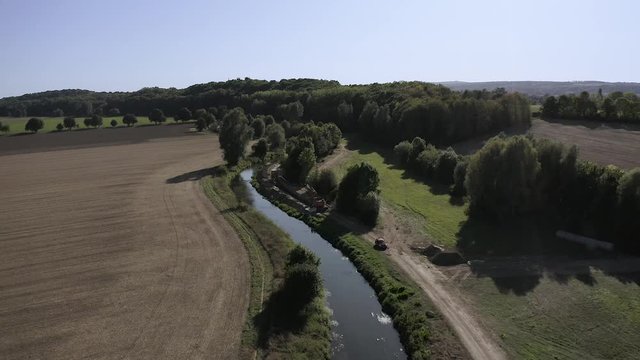 Drone Aerial Shot of G&ouml;ttingen in Lower Saxony, Germany.
