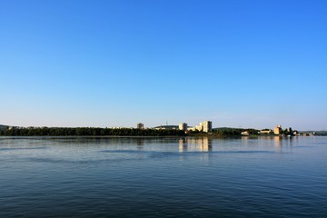 Fototapeta na wymiar Silistra city - Bulgaria seen from the Danube