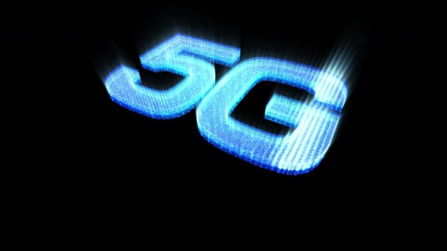 Advance holographic 5G icon digital wireless high speed fifth innovative generation for cellular network connectivity, high speed Internet broadband network