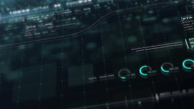 Futuristic global communication via broadband internet connections between cities around the world with matrix particles continent map for head up display background