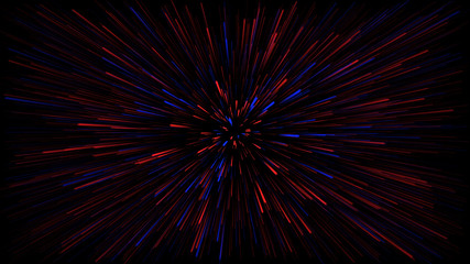 Abstract 3d rendering glowing lines background