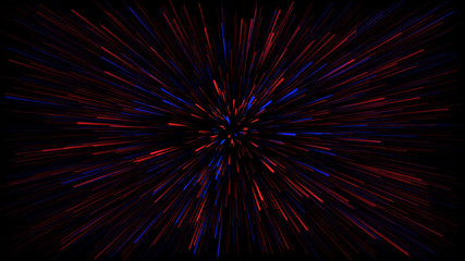 Fototapeta premium Abstract 3d rendering glowing lines background