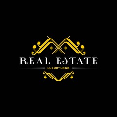 real estate logo design inspiration . luxury home logo design template