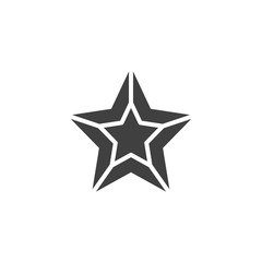 Xmas star vector icon. filled flat sign for mobile concept and web design. Christmas star shape glyph icon. Symbol, logo illustration. Vector graphics