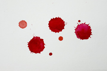 Blood splatters. Realistic bloody splatters for Halloween concept