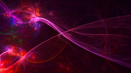 3D rendering abstract fractal technology wallpaper 