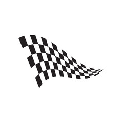 Racing flag graphic design template vector