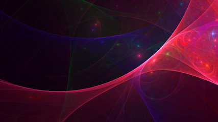 3D rendering abstract fractal technology wallpaper 