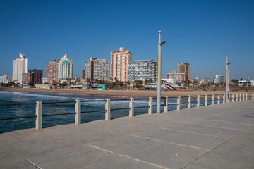 Obraz premium View of Durban Beachfront from Pier