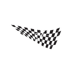 Racing flag graphic design template vector
